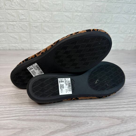 Clarks Carly Wish Leopard Print Ballet Flats WMNS US7.5M Dark Tan Comfort Shoes - Picture 5 of 9